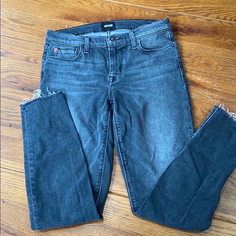 Hudson ankle skinny, washed black color, size 27